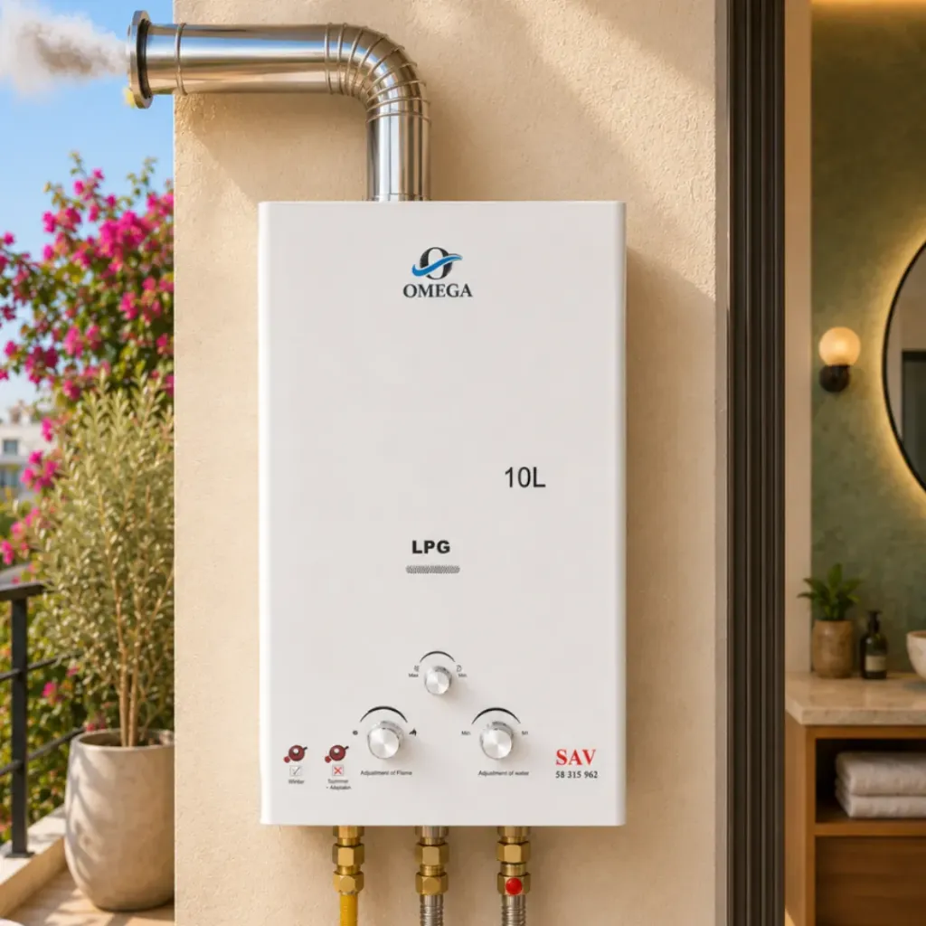 [OME10LB] Chauffe-Eau à Gaz Bouteille Omega - 10 Litres