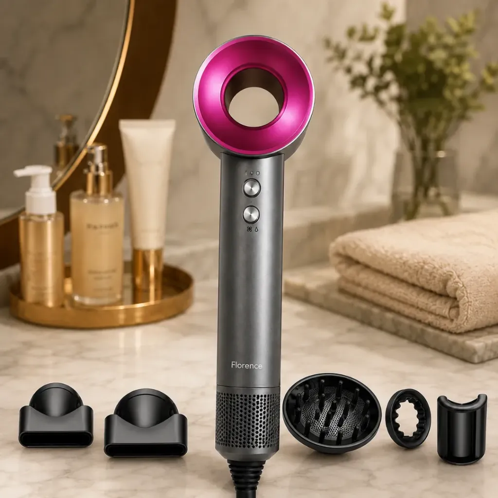 [HK445] Sèche-Cheveux Florence 5en1 1800 W - 110000 RPM
