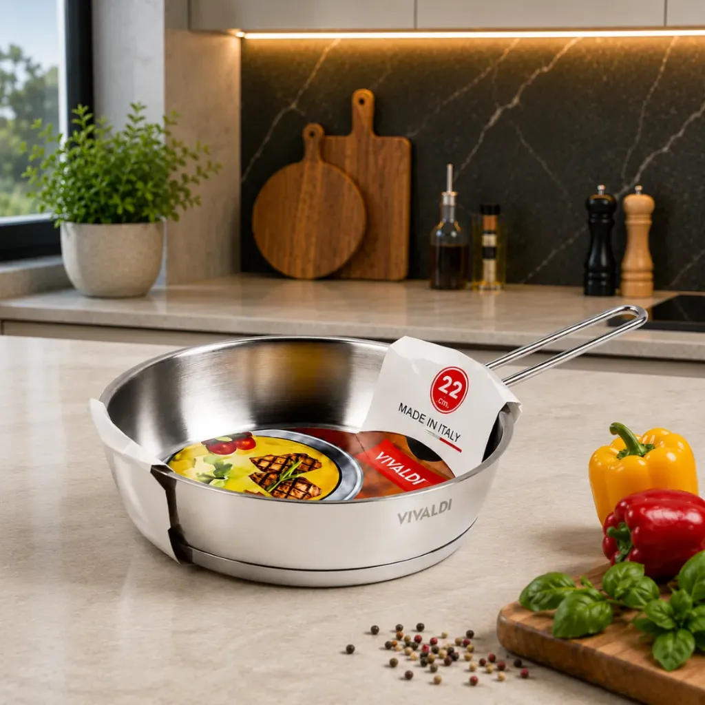 [WHM-1972] Poêle Inox 18/10 22 cm - Vivaldi