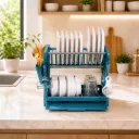 Egouttoir A Vaisselle En Plastique- Bleu