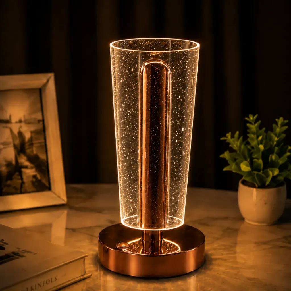 Lampe De Table Rechargeable Crystal