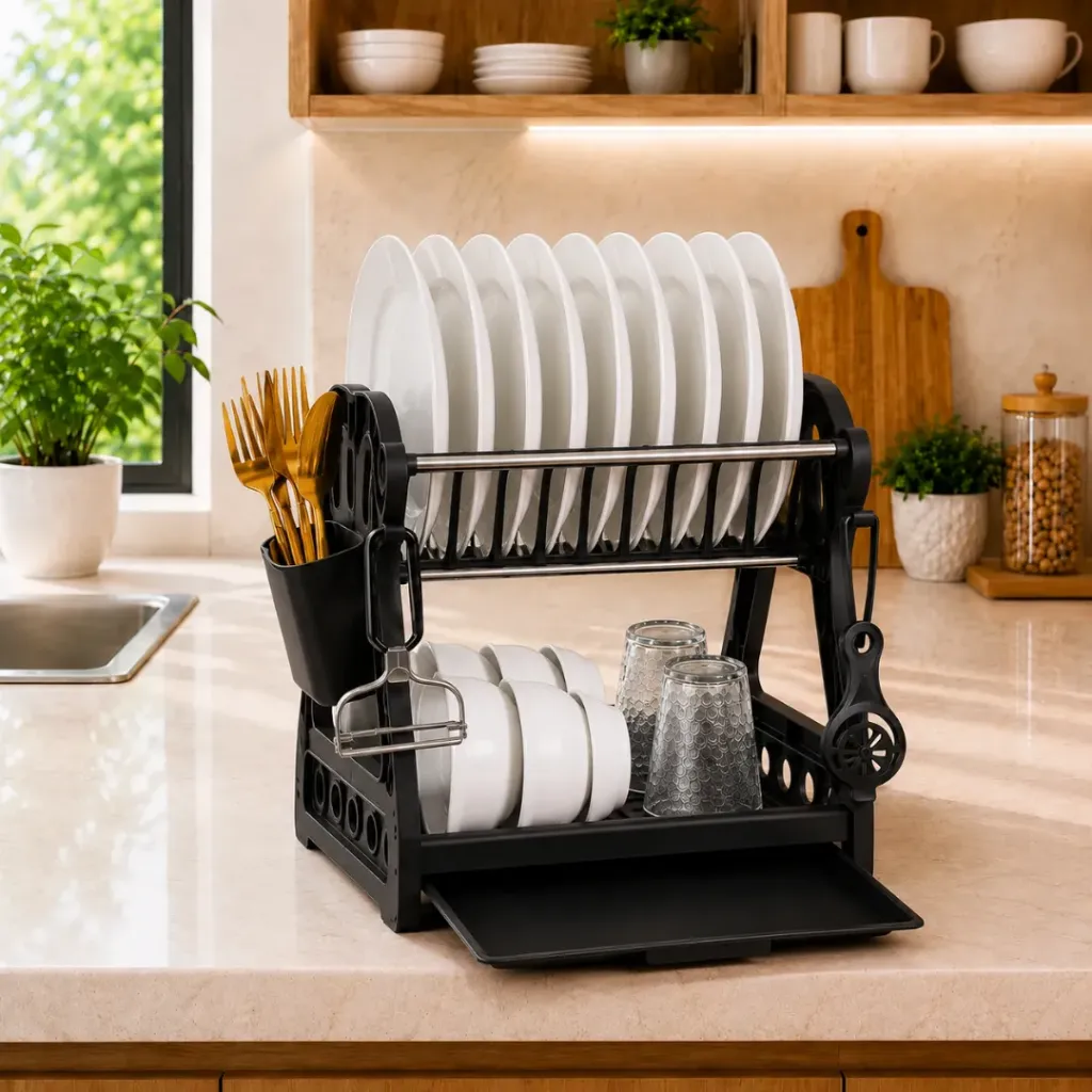[EGOU-N] Egouttoir A Vaisselle En Plastique- Noir