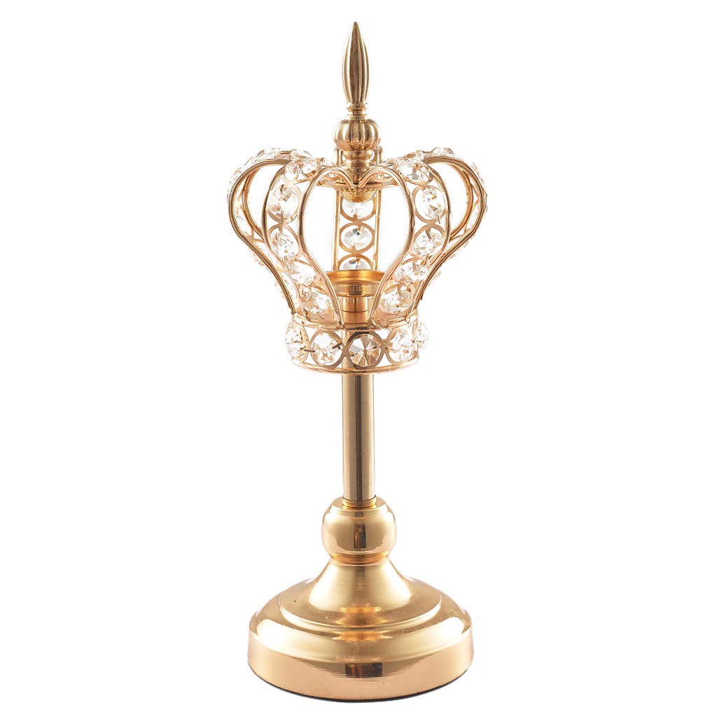 Chandelier Royal Doré en Forme de Couronne