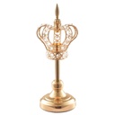 Chandelier Royal Doré en Forme de Couronne