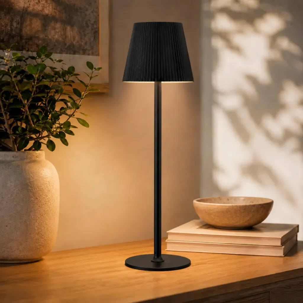 Lampe De Table Rechargeable- Noir