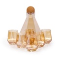 Service À Eau avec Carafe 7 Pièces en Verre