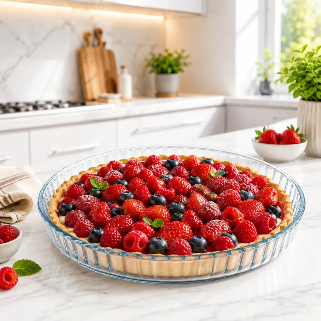 [SGM0918] Moule A Tarte En Verre Pyrex 25 cm