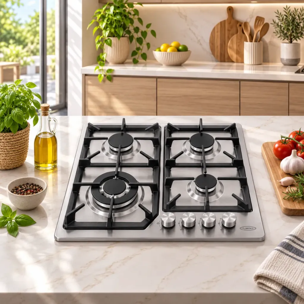 Plaque De Cuisson Encastrable En Inox 4 Feux Fonte- Florence