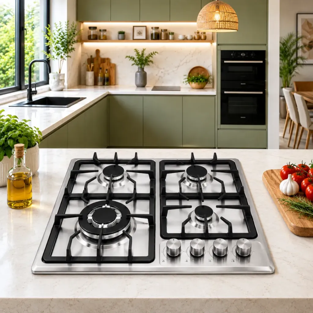 Plaque De Cuisson Encastrable En Inox 4 Feux Fonte- Florence