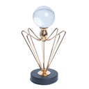 Pièce de Décoration Chic en Métal Doré avec Boule en verre