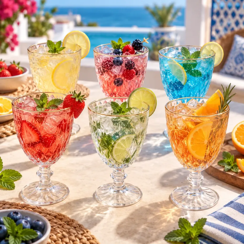 [HKS11-29] Lot De 6 Coupes en Verres 290 ml