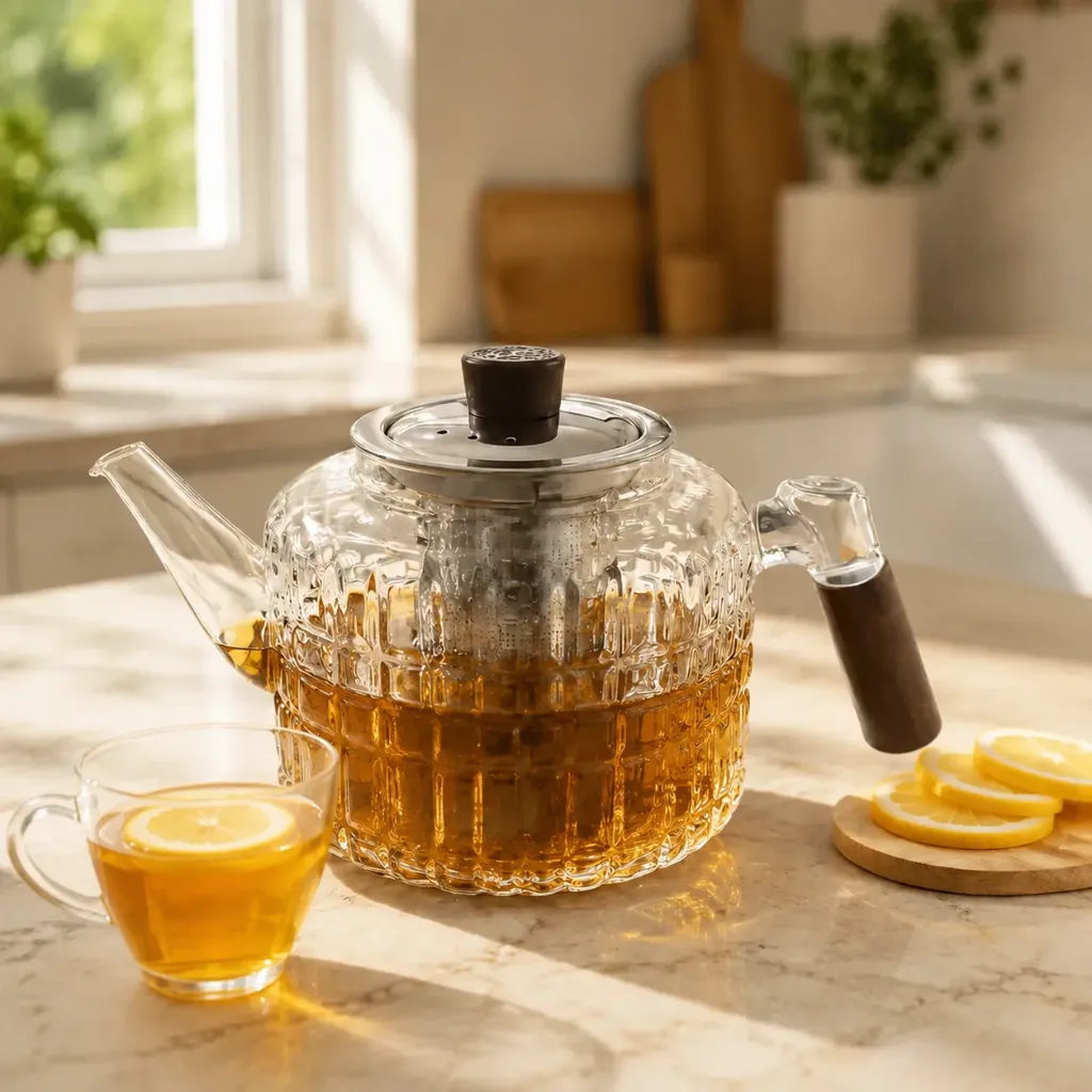 Théière En Verre Avec Infuseur En Acier Inoxydable 500 ml