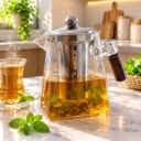 Théière En Verre Avec Infuseur En Acier Inoxydable 700 ml