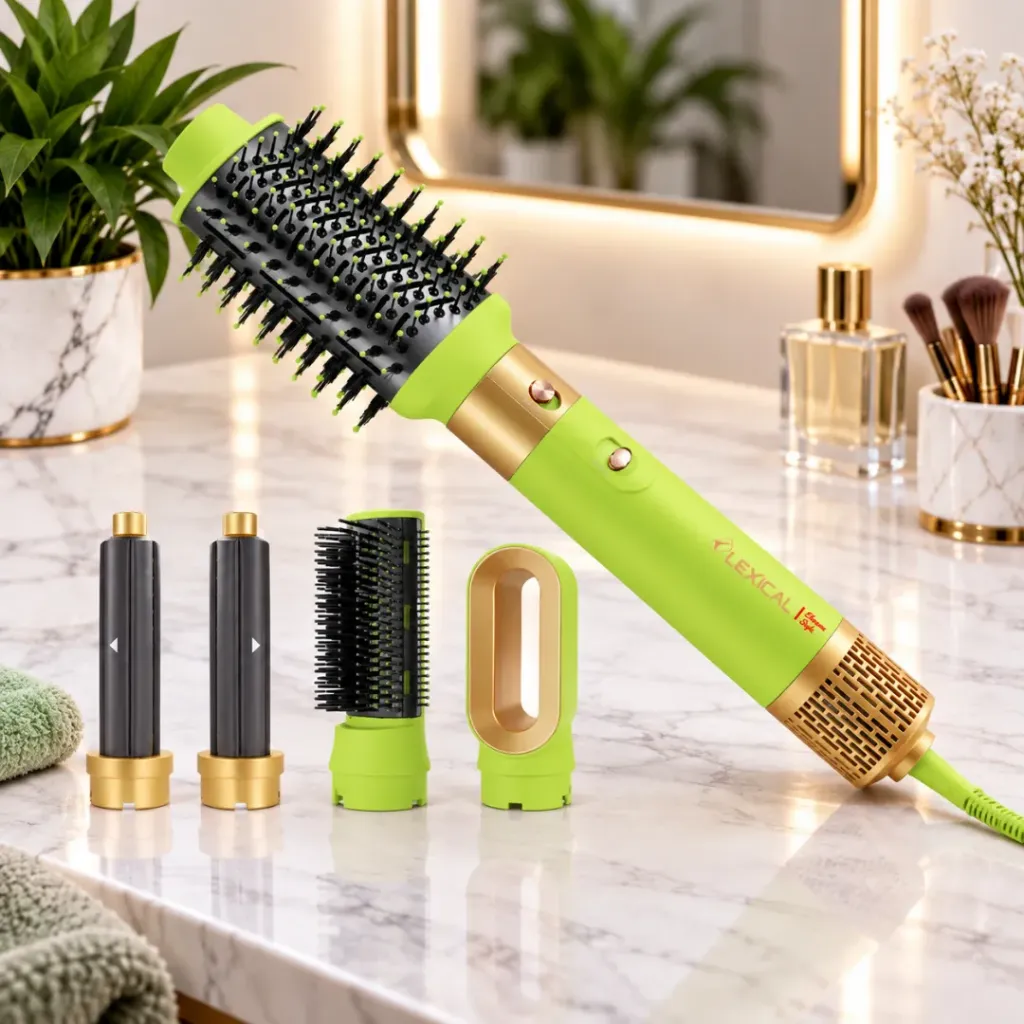Brosse Coiffante Multifonction Lexical 6 en 1 – 1200 W -32000 RPM - Vert