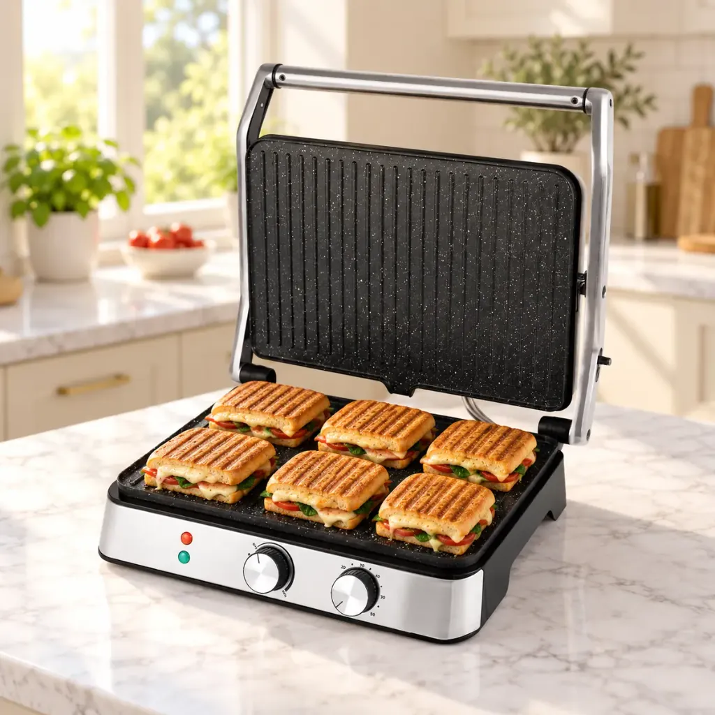 Appareil A Panini et Grill Multifonctions Lexical LSM-2582 – 2000W Extra Large