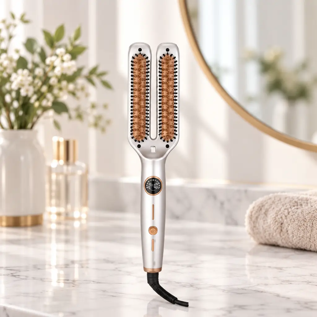 Brosse Lissante Double DSP – 65W – 210°C Gris