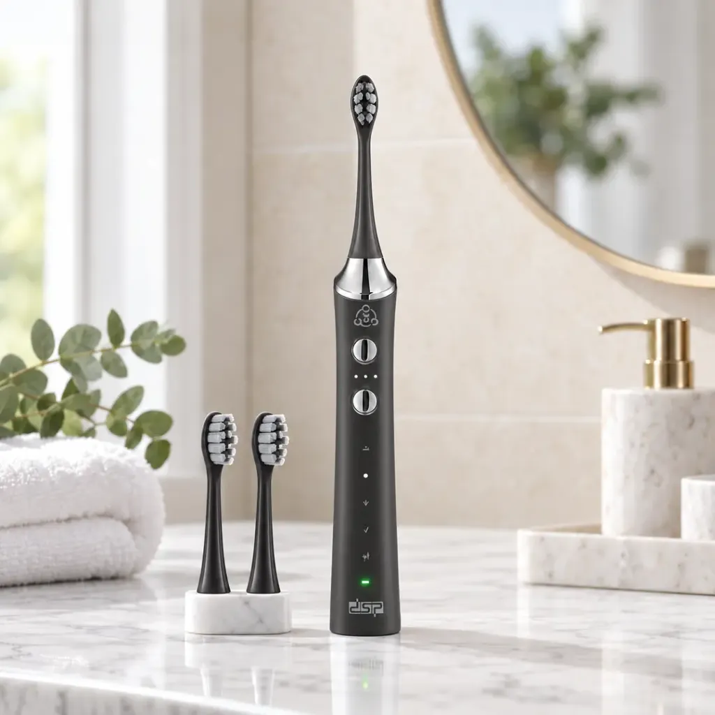 [80188N] Brosse A Dents Electrique DSP- Rechargeable & Sans Fil- Noir