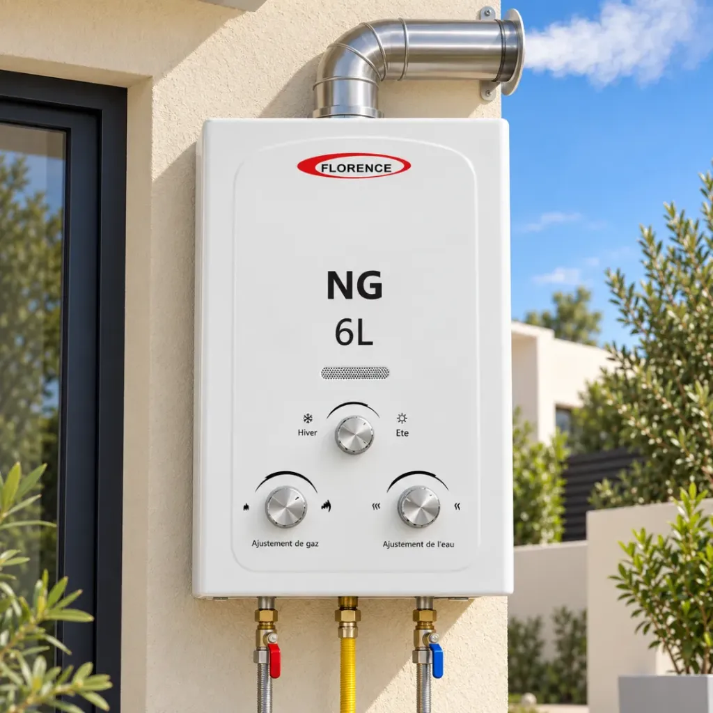 [F-6LR] Chauffe-Eau A Gaz Naturel Florence  - 6 L
