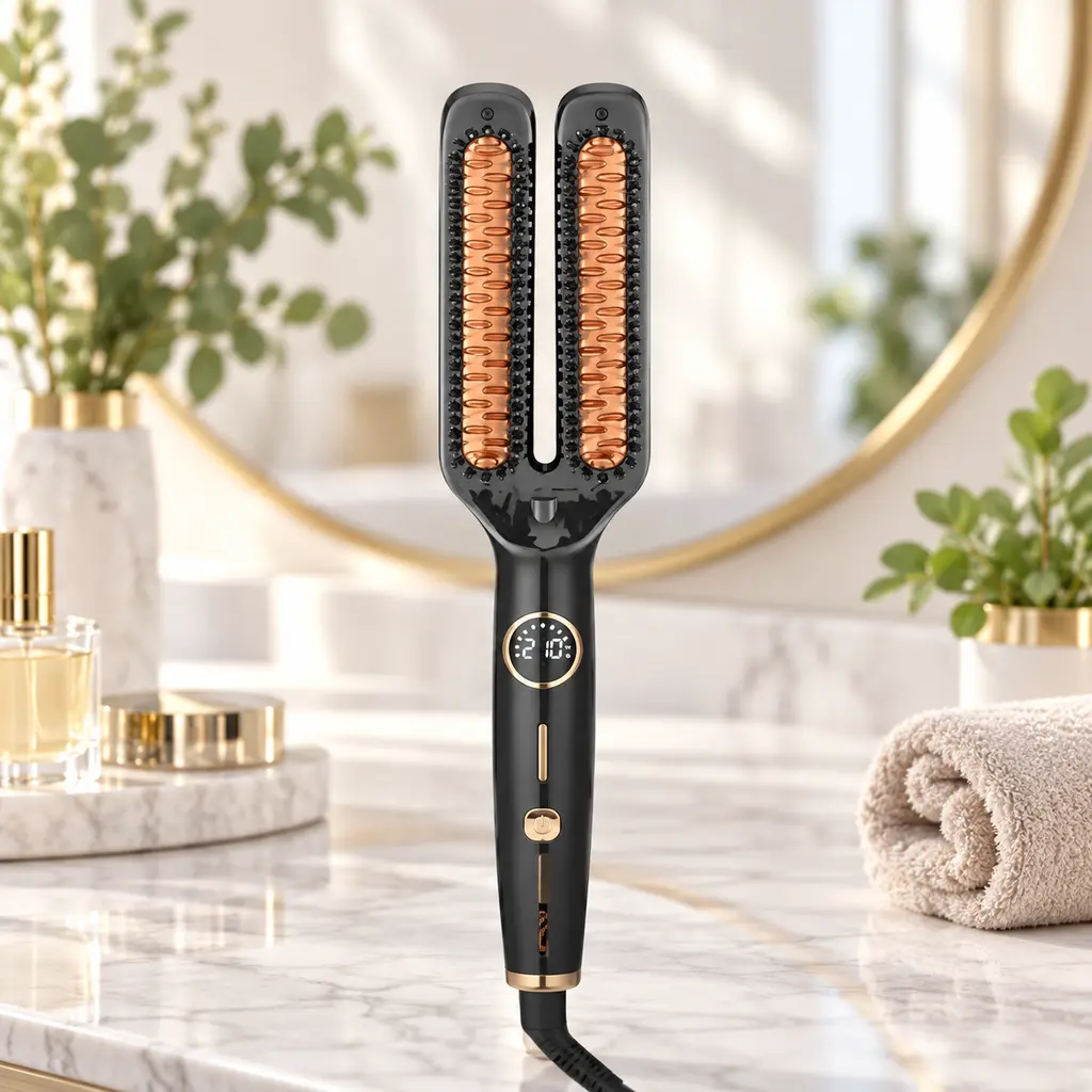 Brosse Lissante Double DSP – 65W – 210°C Noir