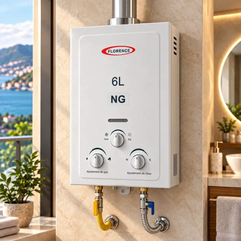 [F-6LS] Chauffe-Eau A Gaz Naturel Florence  - 6 L