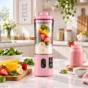 Mini Blender Rechargeable DSP 110W 400ml – Rose