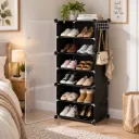 Porte-Chaussures En Plastique-8 Etagères- Noir
