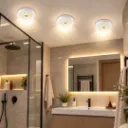 Lot De 3 Spots Led Sans Fils Avec Télécommande- Rond