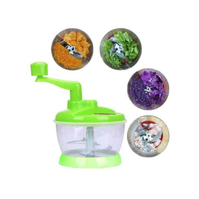 Hachoir à viande et légumes Manuel 1500ml 4 Lame Vert