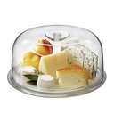 Plat À Gâteau Bormioli Rocco En Verre Transparent Avec Cloche En Plastique 28 Cm
