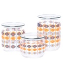 Ensemble de 3 Bocaux Hermétiques en verre 