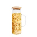 Bouteille en Verre avec couvercle en Bois 1400ML 