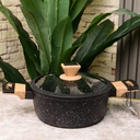 Marmite Granite Sizar 22 cm - Noir