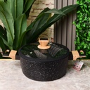 Marmite Granite Sizar 24 cm - Noir
