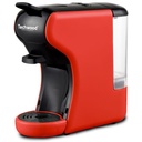 Machine Expresso Multicapsules Techwood Rouge – 19 Bars avec Réservoir 600mL – TCA-195N