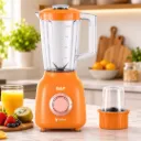 Blender Avec Moulin A Epices 2 EN 1 RAF - 500 W - 1,6 L - Orange
