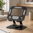 Support Tablette Pliable Rotatif 360°- Noir