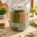 Distributeur De Céréales Rotatif- 6 Compartiments - 7 L- Vert