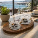 Pack De 2 Mini Cendriers En Verre 7 cm