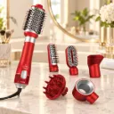 Coffret Brosse Soufflante 6 en1 Lexical 1000 W -25000 RPM - Rouge