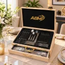 Coffret Ménagère De Cuisine ABM 72 Pièces Doré- P0167G