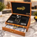 Coffret Ménagère De Cuisine ABM 72 Pièces Argent- P0168S